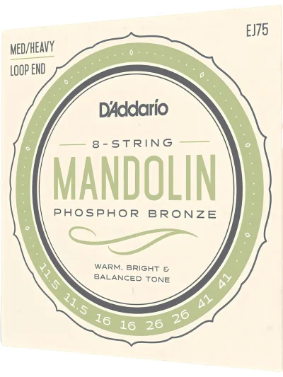 Струни для мандоліни D'Addario EJ75 Mandolin Phosphor Bronze Medium/Heavy (11.5-41)