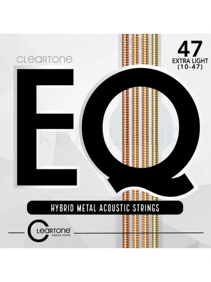 Струны Cleartone 7810 EQ Hybrid Metal Acoustic Ultra Light 10-47