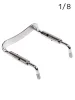 Тримач підборіддя Overtone Violin Chinrest Bracket CB 1/8 Silver