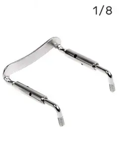 Overtone Violin Chinrest Bracket CB 1/8 Silver