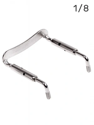 Overtone Violin Chinrest Bracket CB 1/8 Silver