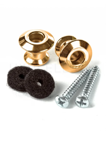 Стреплок Dunlop 2PSLS034G Straplok Dual Design Strap Button Set - Gold
