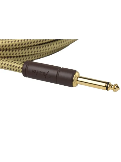 Інструментальний кабель Fender Cable Deluxe Series 15' Angled Black Tweed