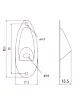 Роз'єм-планка Paxphil HJ101 Strat Style Jack Plate (Chrome)