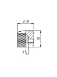 Paxphil NS052 Dome Control Knob Screw Type (Chrome)