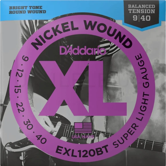 Струны D'Addario EXL120BT XL Nickel Wound Balanced Tension Super Light 09-40