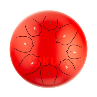 Hluru THL8-10 Red 10" (25см) 8 нот Tongue Drum Carbon Steel