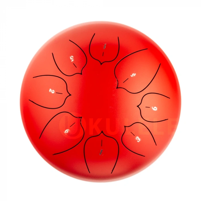 Глюкофон Глюкофон Hluru THL8-10 Red 10" (25см) 8 нот Tongue Drum Carbon Steel