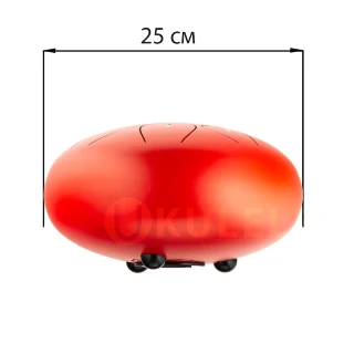 Hluru THL8-10 Red 10" (25см) 8 нот Tongue Drum Carbon Steel