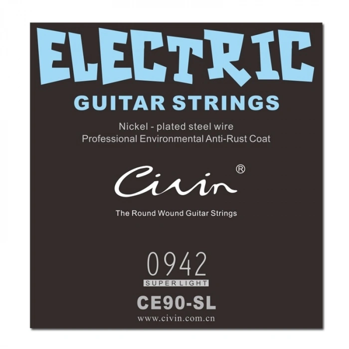 Струни Струни Civin CE90SL Super Light Nickel Wound (American Imported) 9/42