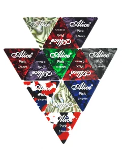 Alice AP-L 0.46mm Colorful Celluloid Equilateral Triangle