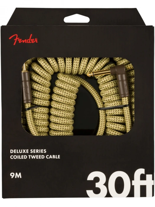 Fender Cable Deluxe Series Coil 30' Tweed