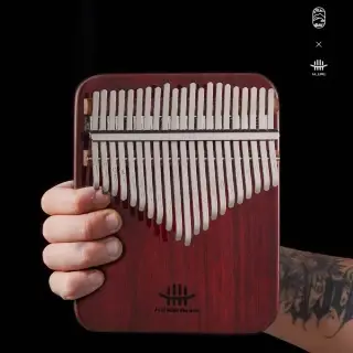 Hluru KY21 Purpleheart Artist Collaboration Kalimba
