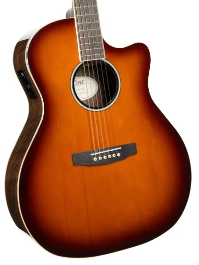 Електро-акустична гітара Cort Exotic-GA Walnut (Sunburst)