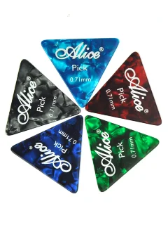 Alice AP-L 0.71mm Colorful Celluloid Equilateral Triangle