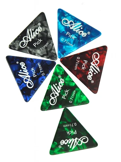 Медіатор Alice AP-L 0.71mm Colorful Celluloid Equilateral Triangle