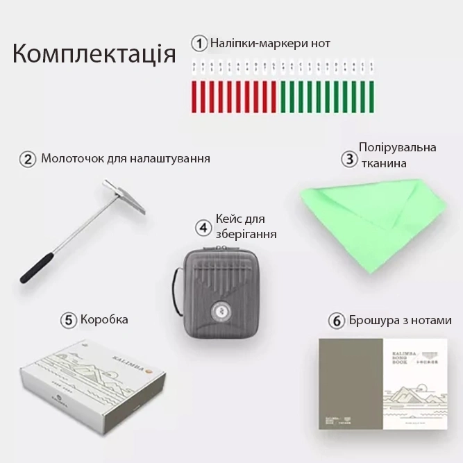 Калімба Калімба Hluru KEQ17 Walnut