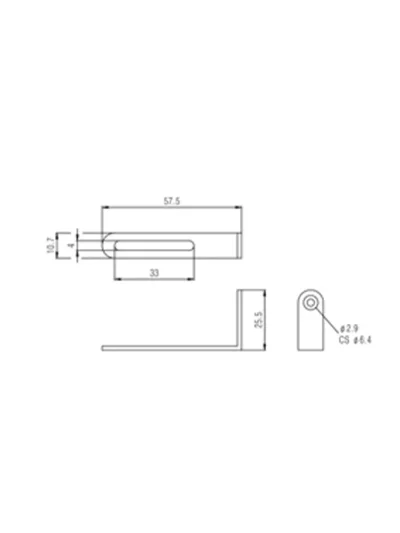 Тримач для пікгард панелі Paxphil HK002 LP-Style Pickguard Bracket (Chrome)