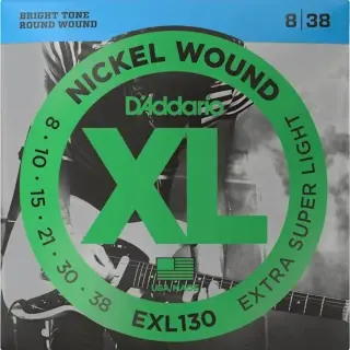 D'Addario EXL130 XL Nickel Wound Extra Super Light 08-38