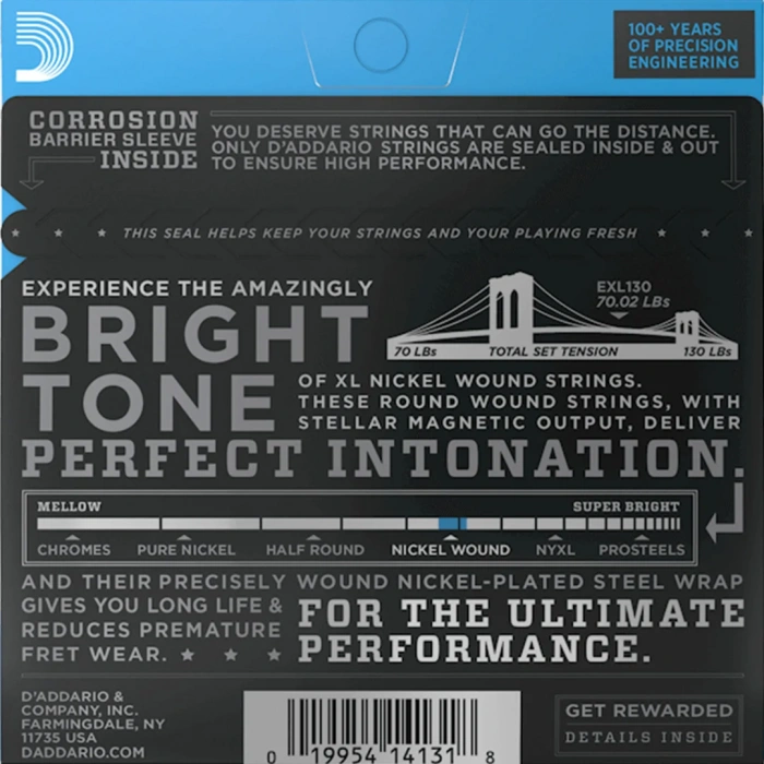 D'Addario EXL130 XL Nickel Wound Extra Super Light 08-38