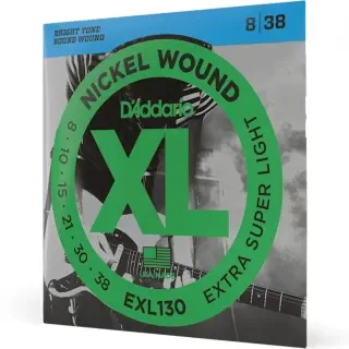 D'Addario EXL130 XL Nickel Wound Extra Super Light 08-38