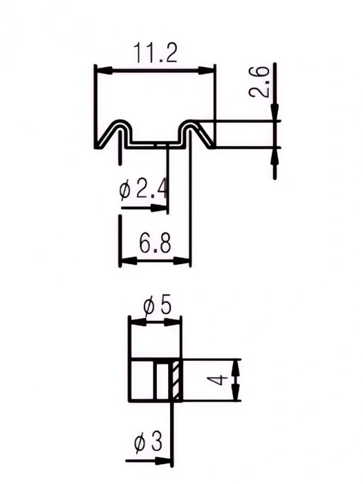 Paxphil HS006 Guitar String Retainer (Chrome)