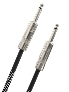 D'Addario PW-BG-10BG Custom Series Braided Instrument Cable Grey (3m)