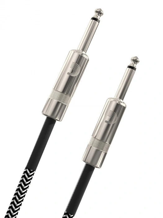 Інструментальний кабель Інструментальний кабель D'Addario PW-BG-10BG Custom Series Braided Instrument Cable Grey (3m)