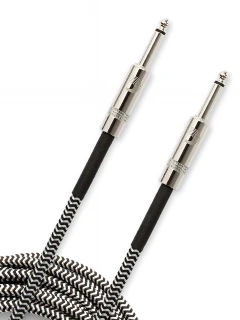 D'Addario PW-BG-10BG Custom Series Braided Instrument Cable Grey (3m)