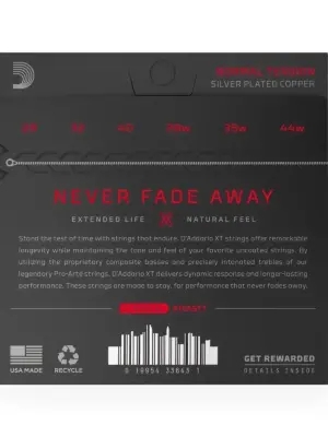 Струни D'Addario XTC45TT XT Dynacore Titanium Classical Normal Tension