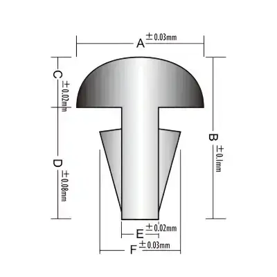 Лади для гітари Alice A035S-2.0 (стік 25 см., прямий)