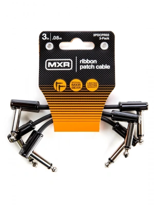 MXR 3 Inch Ribbon Patch Cable 3 PACK