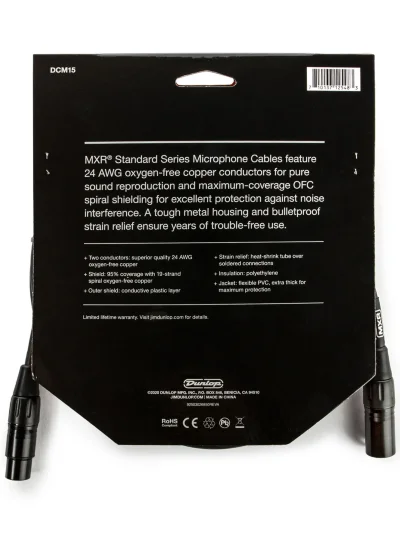 Мікрофонний кабель MXR DCM15 Microphone Cable 15ft (4.6m)