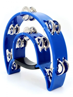 Maxtone 818 Dual Power Tambourine (Blue)