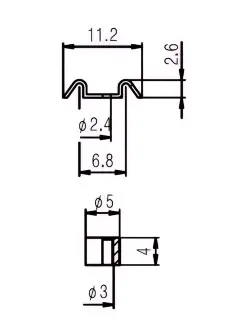 Paxphil HS006 Guitar String Retainer (Gold)