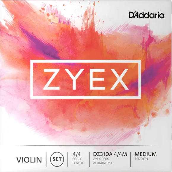Струны D'Addario DZ310A 4/4M Zyex Violin String Set 4/4 Medium Tension