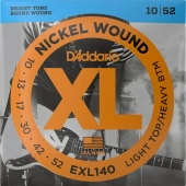 D'Addario EXL140 XL Nickel Wound Light Top/Heavy Bottom 10-52