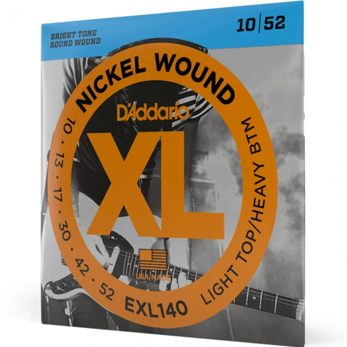D'Addario EXL140 XL Nickel Wound Light Top/Heavy Bottom 10-52