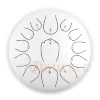 Глюкофон Hluru Huashu THL13-12 White 12" (30см) 13 нот Tongue Drum Carbon Steel