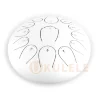 Глюкофон Hluru Huashu THL13-12 White 12" (30см) 13 нот Tongue Drum Carbon Steel
