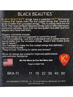 DR BKA-11 Black Beauties Acoustic Custom Light 11-50