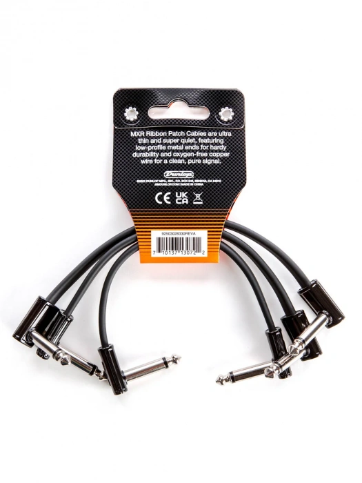 MXR 6 Inch Ribbon Patch Cable 3 Pack