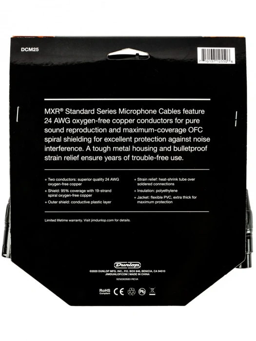 Кабель Кабель MXR DCM25 Microphone Cable 25ft (7.6m)