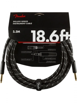 Fender Cable Deluxe Series 18.6&#039; Black Tweed