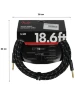 Інструментальний кабель Fender Cable Deluxe Series 18.6' Black Tweed