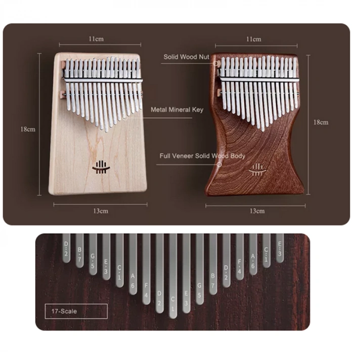 Калімба Калімба Hluru KF17 Maple (17 нот, клен)