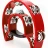 Maxtone 818 Dual Power Tambourine (Red)