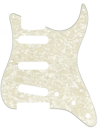 Пікгард панель Fender 11-Hole Modern-Style Stratocaster S/S/S Pickguards Aged White Moto