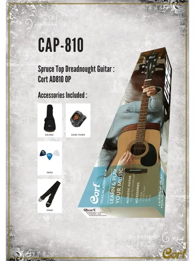 Акустична гітара Cort Trailblazer Pack CAP-810 (Open Pore)