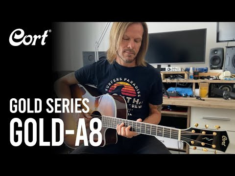 Електро-акустична гітара Електро-акустична гітара Cort Gold A8 (Light Burst)